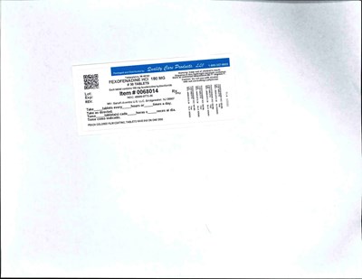 Image of label - fexofenadine hcl 180mg 30 sanfoi
